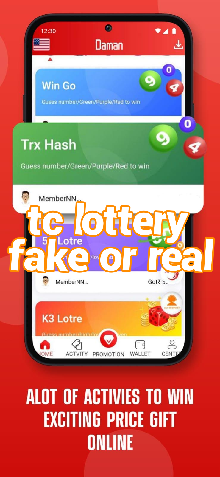 tc lottery fake or real Screenshots
